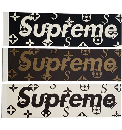 Supreme Supreme Louis Vuitton & Gucci Box Logo Sticker Set 